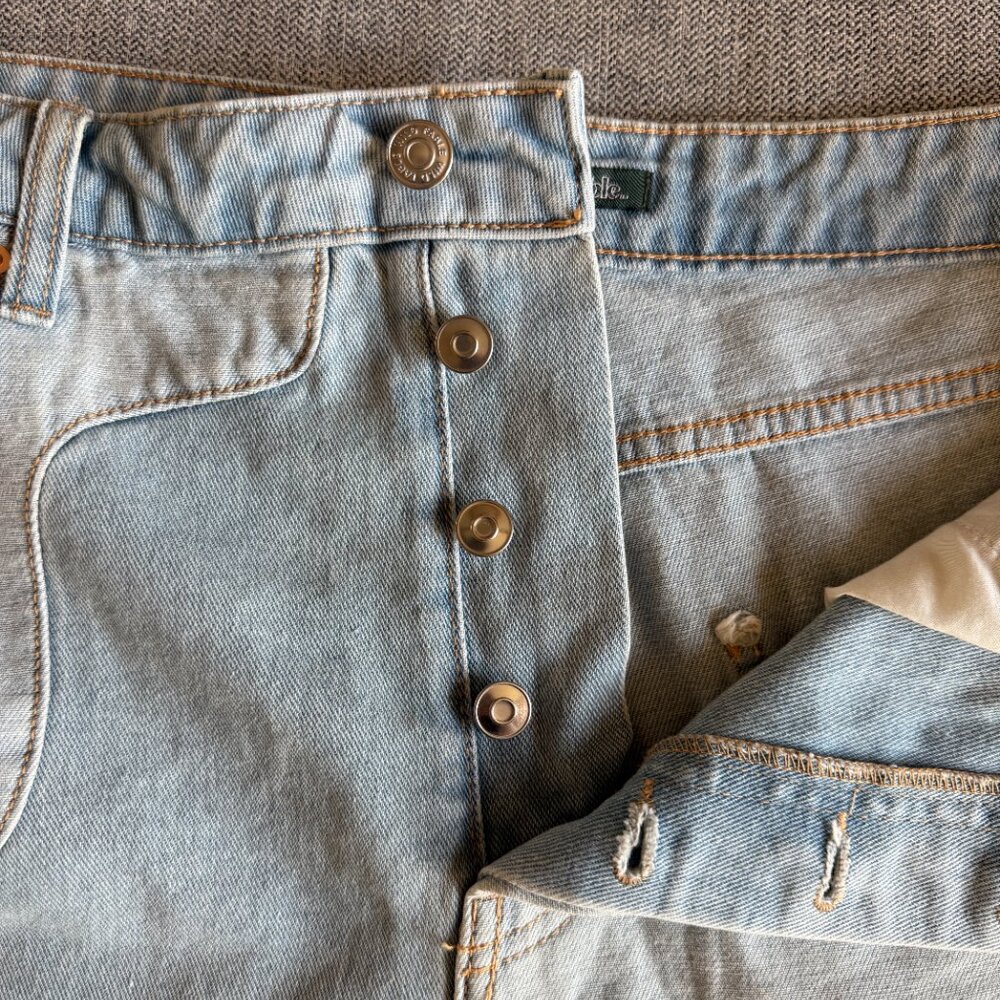Raw Hem Contrast Panel Jean Shorts • Wild Fable 14 - Picture 2 of 6